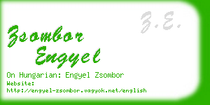 zsombor engyel business card